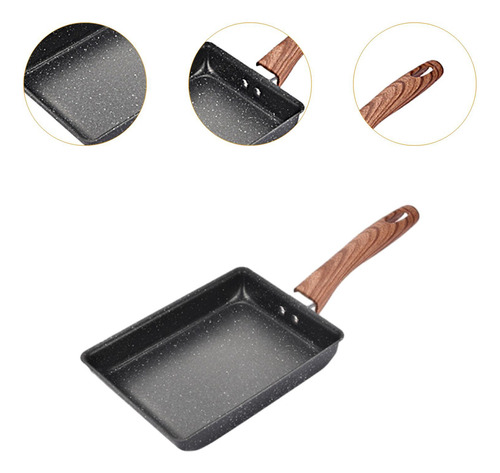 Tamagoyaki Japanese Omelette Pan Mini Pan19x15cmwoodhandle