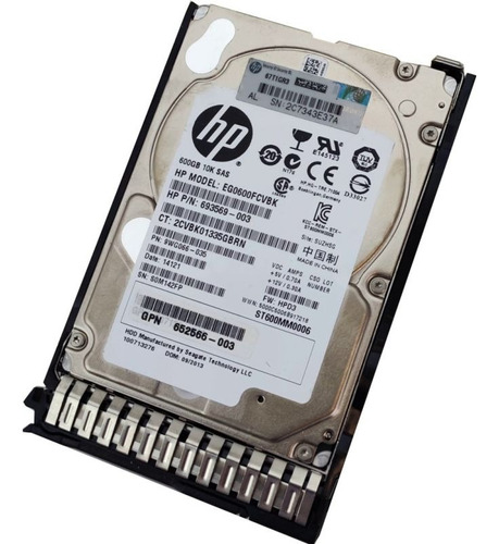 Hp Eg0600fcvbk 600gb 10k Rpm Sas Hdd Usado