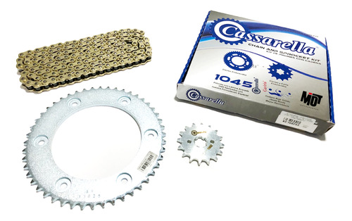 Kit Arrastre Cassarella Honda Xre 190 - Cadena Reforzada