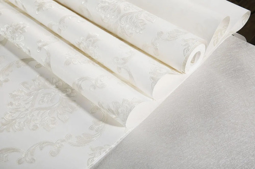 Imagen 7 de 8 de Papel Tapiz Estilo Damasco Europeo Textura Pared Elegante