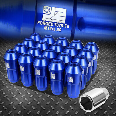 J2 Close-end Aluminum Spline Blue 20 Lug Nuts Set+key M1 Zzf