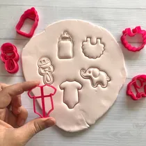Comprar Set 5 Cortantes Galletitas 5cm Bebe Baby Shower