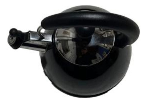 Pava Silbadora 2,5 Lts. Acero Inoxidable Aluminio Negro