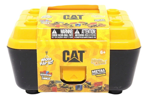 Mini Juego De Construcción Cat Con Arena Micro Play Set