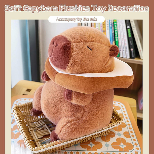 -bn Capibara Peluche Animals Almohada Suave Muñeco Capibara.