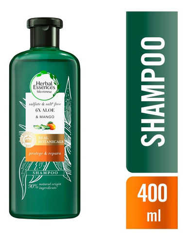 Shampoo Herbal Essences Bio:renew 6x Aloe Y Mango Protege Y Repara 400ml