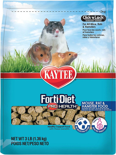 Alimento Kaytee Fortidiet Prohealth Rata Ratón Cubos 1.36kg