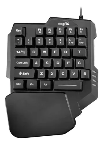 Combo De Teclado Gamer De Una Mano Y Mouse Rgb 6d Pc Ps4