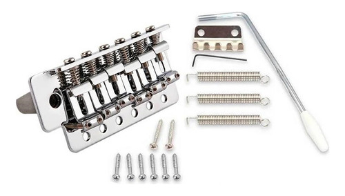 Ponte Tremolo Cromada Guitarra Para Stratocaster Bt11 Cr