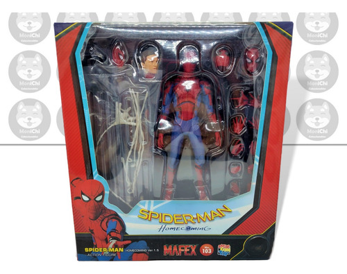 Spider Man Homecoming 103 Mafex Spiderman Figura Marvel (Usado)