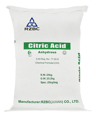 Acido Citrico Anhidro X 25 Kg Ana