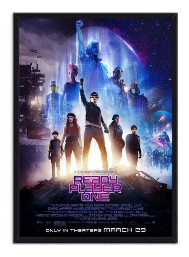 Cuadro Decorativo Afiche Película Ready Player One 