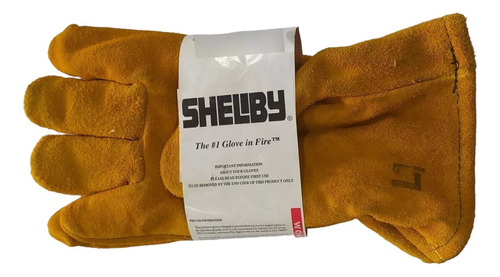 Guantes De Seguridad Industrial Cuero Shelby Antifuego 5228g