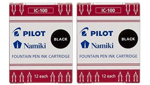 Pilot Namiki Ic100 Fountain Pen Ink Cartridge, Blac [1b6pqlk