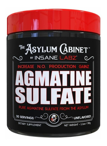 Agmatine Sulfate Insane Labz 30 Servicios Sabor Sin sabor