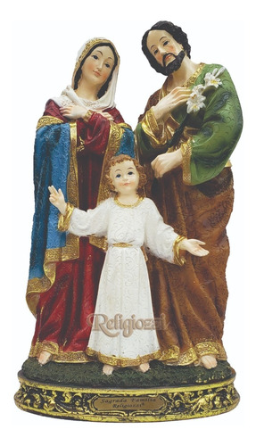 Sagrada Familia Dorado 13cm Poliresina 530-77262 Religiozzi
