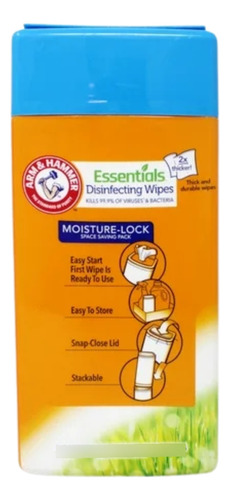 Toallitas Desinfectantes Arm & Hammer, Aroma De Lluvia,110pz