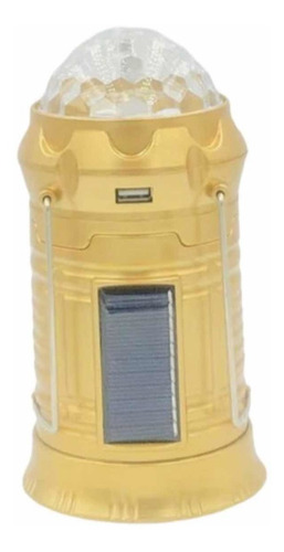 Lámpara Led Color Escenario Linterna Solar Recargable Campin
