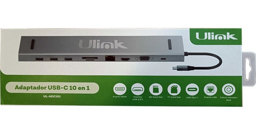 Docking Usb-c Notebook Macbook 10 En 1 Ulink Ul-adc101