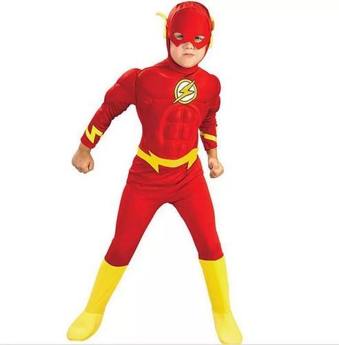 1 Disfraz Mono De Superhéroe De The Flash Para Niños