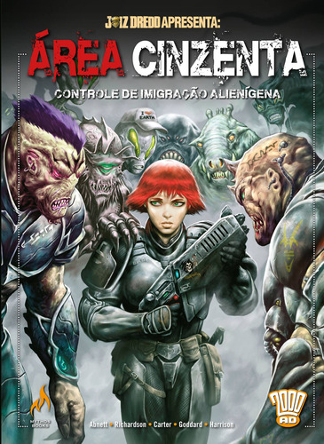 Juiz Dredd apresenta Área Cinzenta - volume 1, de Abnett, Dan. Editora Edições Mythos Eireli, capa dura em português, 2019