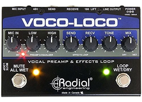 Radial Voco Loco Microphone Effects Loop Y Switcher Para Efe