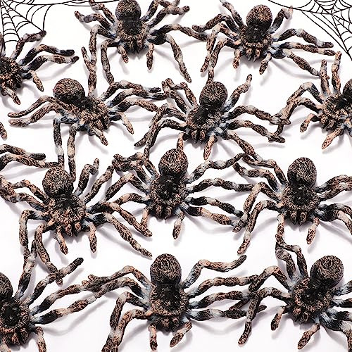 20 Pcs Realistic Spider Prank Tarantula Halloween Spide...