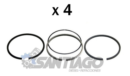 Kit Anillos Para Pistón Motor 4.236 Turbo 4181a022 (4 Pz)