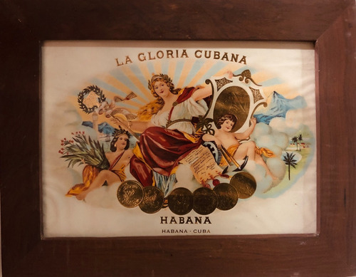 La Gloria Cubana Poster Vintage De Tabacos Cubanos. 