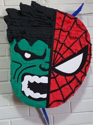 Piñata Marvel . Spiderman Hulk 
