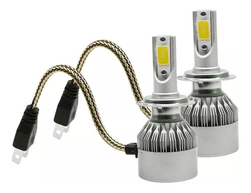 Kit Led Cree Cob C6 H1 Biled 36w 7600lumens Alto Brillo