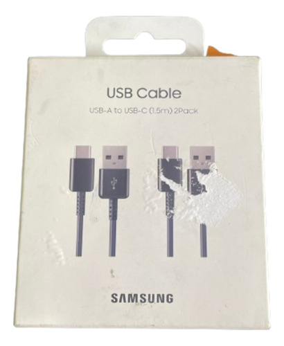 Pack De 2 Cable Tipo C Samsung Usb-a To Usb-c 1,5m