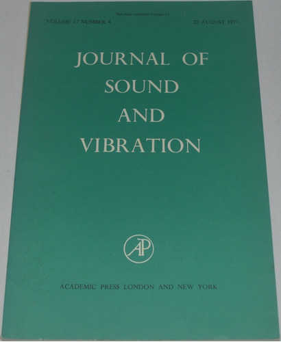 Journal Of Soud And Vibration Volume 17 Nº4  22augus1971 O15
