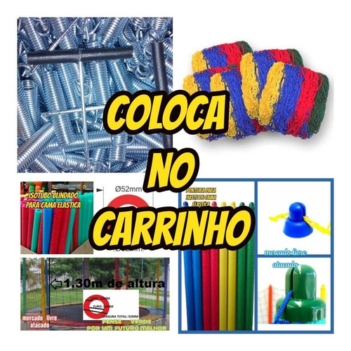 Rede 4.27+8 Isotubos+8 Ponteiras+8 Pé Emb.p/pula Pula+brinde