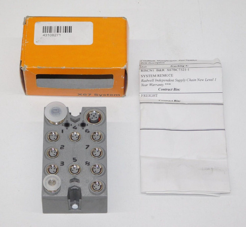 New B&r Automation X67bc7321-1 X67 System 8 Channel Cct