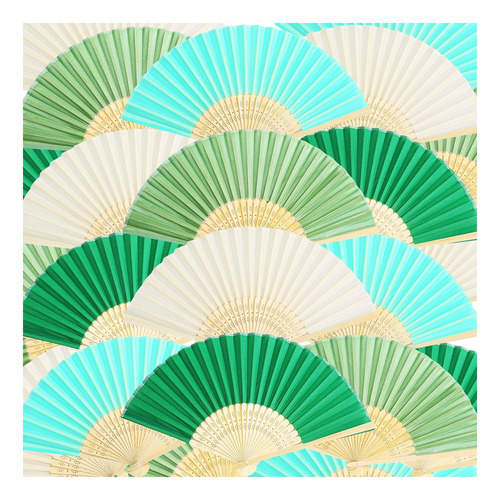 Bullu 40 Pcs Plegable Hand Fan In Plegable Seda Fan