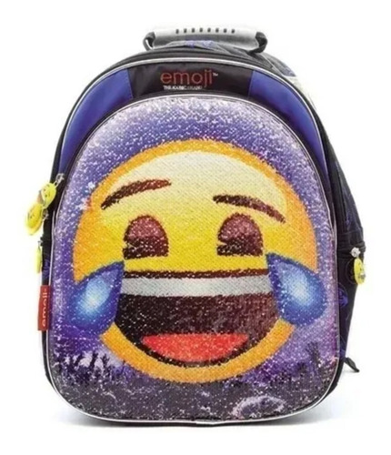 Mochila Espalda Emoji 16 P Lentejuelas - Sharif Express