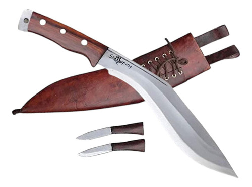 Cuchillo Autentico Gurkha Afghan Kukri 2 Cuchillos Pequenos