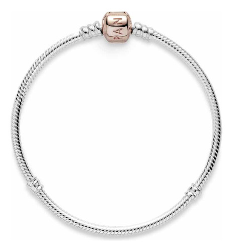 Pulsera Pandora Original Cierre Tambor Rose Gold , Plata 925