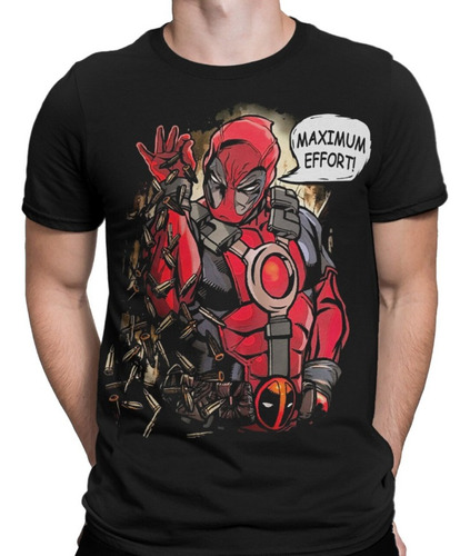 Polera Unisex Deadpool Comic Effort Algodon Estampado