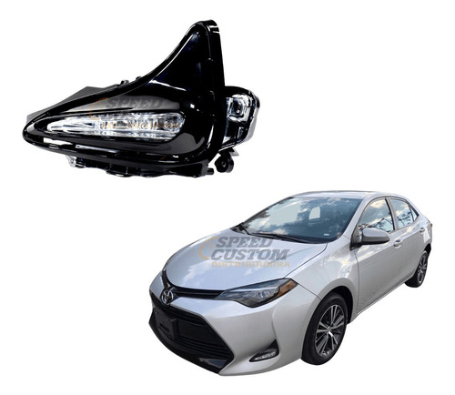 Faros Niebla Toyota Corolla Le 2017-2019 Kit Faros Led Drl