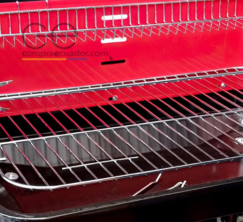 Parrilla A Carbón 60cm Acero Inoxidable Accesorio Asar Pollo
