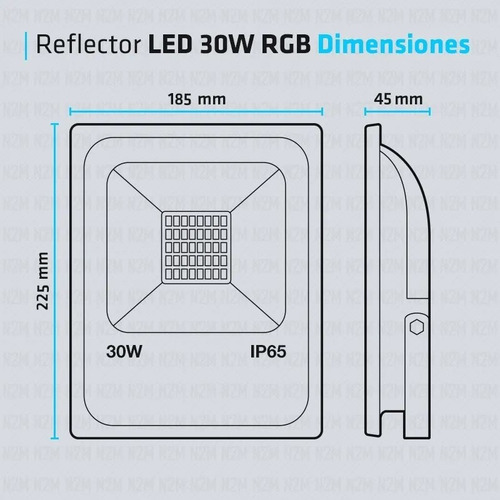 Imagen 5 de 9 de Reflector Led 30w Multiled Rgb 16 Colores Alta Potencia Exterior