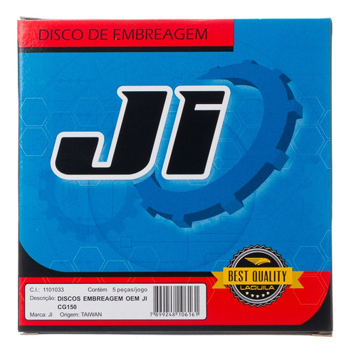 Imagem 2 de 2 de Discos Embreagem Oem Ji 5 Pecas Cg 150