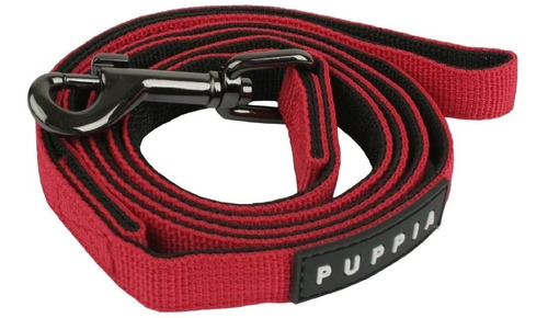 Puppia Correa Two-tone Lead Roja Doble, Firme Y Muy Fuerte 