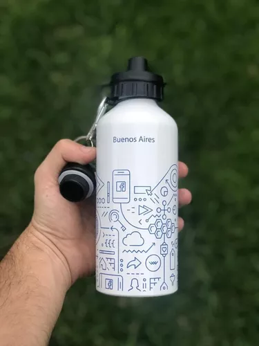 Botella aluminio 600 cc personalizada