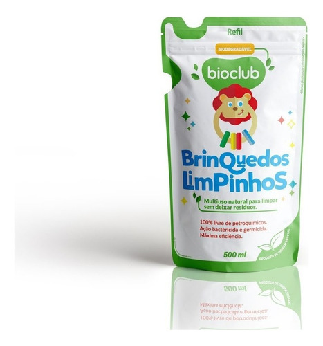 Refil Detergente Para Limpeza De Brinquedos Natural Bioclub