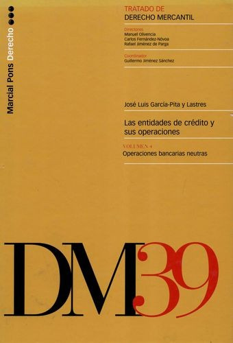 Libro Entidades De Crédito Y Sus Operaciones Vol.4 Operacio