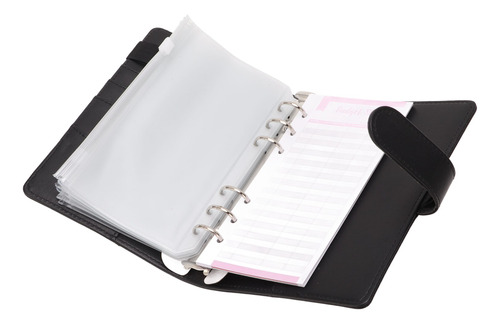 Carpeta Budget Binder A6 De Piel Sintética Para Cuadernos, 6
