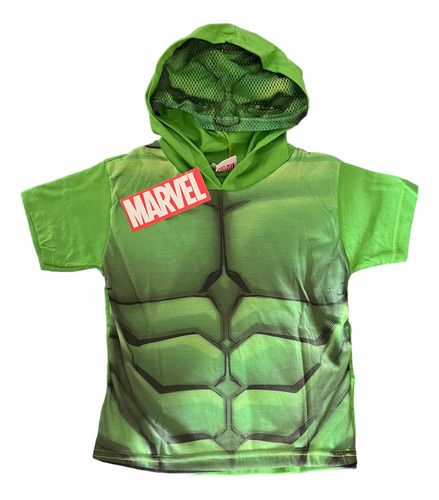 Remera Capitan America - Iron  Man Hulk  Con Capucha Disfraz
